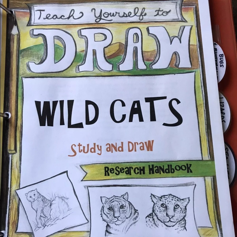 The Thinking Tree Homeschool Teach Yourself to Draw Journal pdf printout.